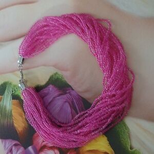 Pink Beaded Necklace